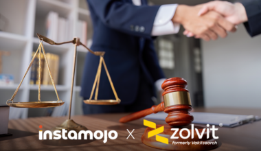 Image showing partnership between two companies with a legal aesthetic background