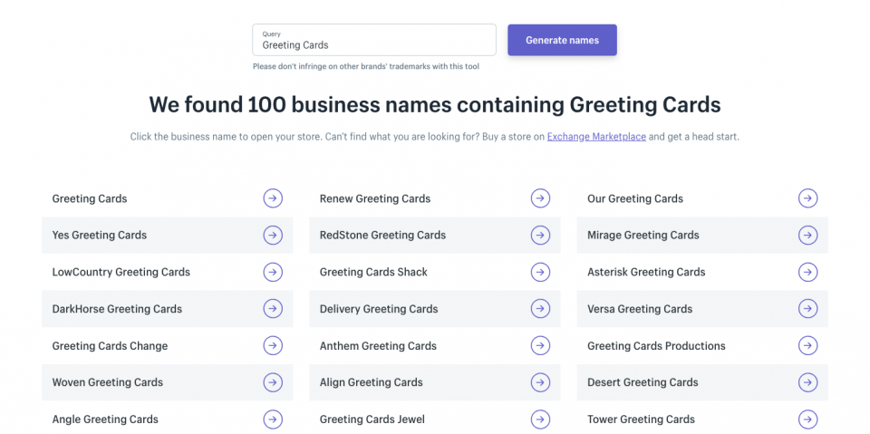 business name generator